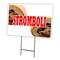 Signmission Stromboli Yard Sign & Stake outdoor plastic coroplast window, C-1216 Stromboli C-1216 Stromboli - alternate 1